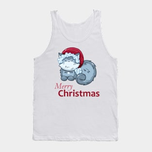 Santa Cat - Merry Christmas Tank Top